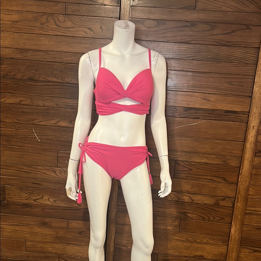 Time and Tru Pink Bikini Set